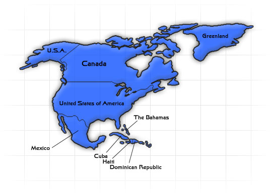 North America Region Map
